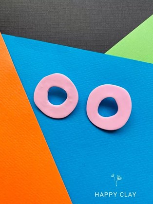 Happy Donats Red Earrings