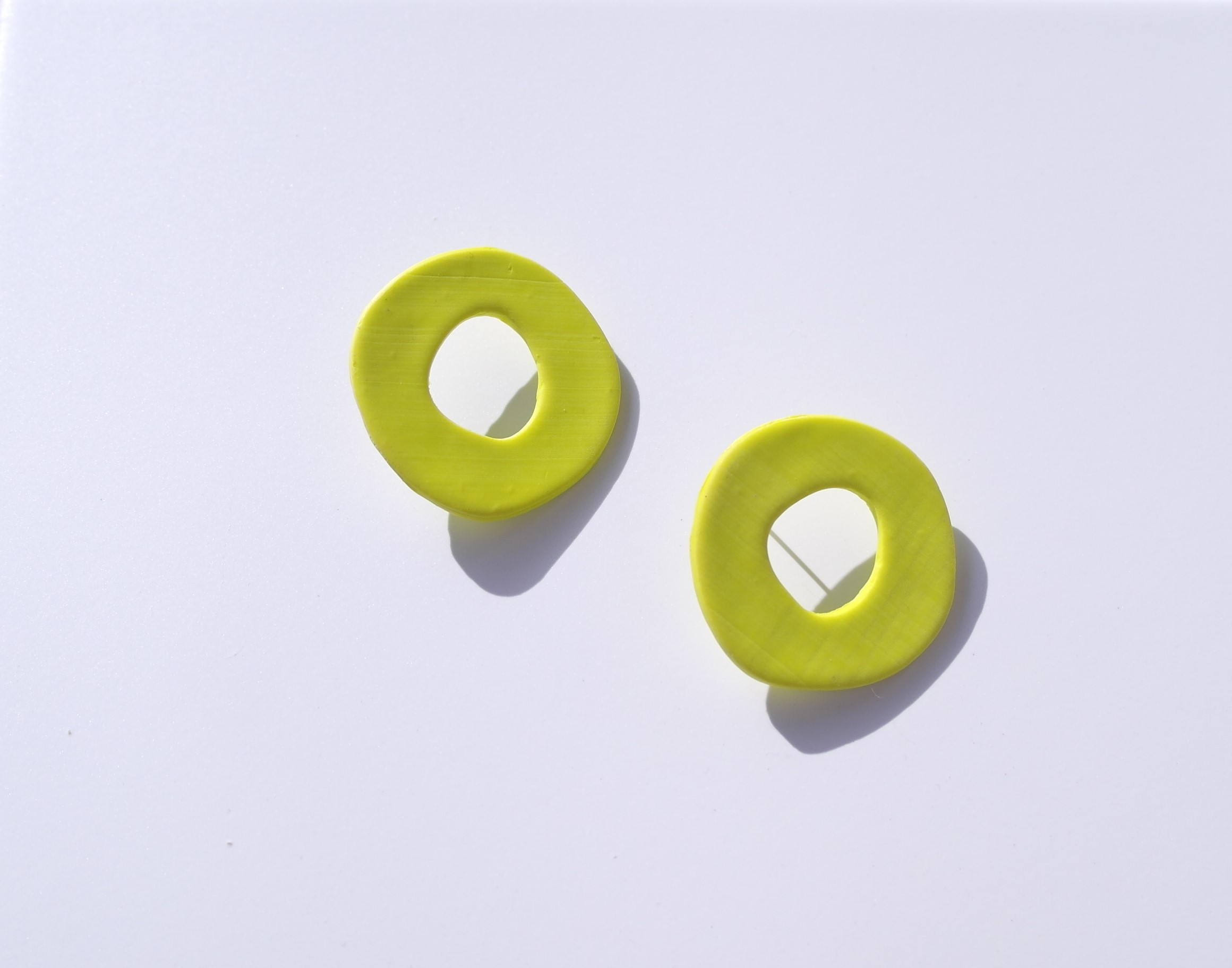 Happy Cycle Green Earrings