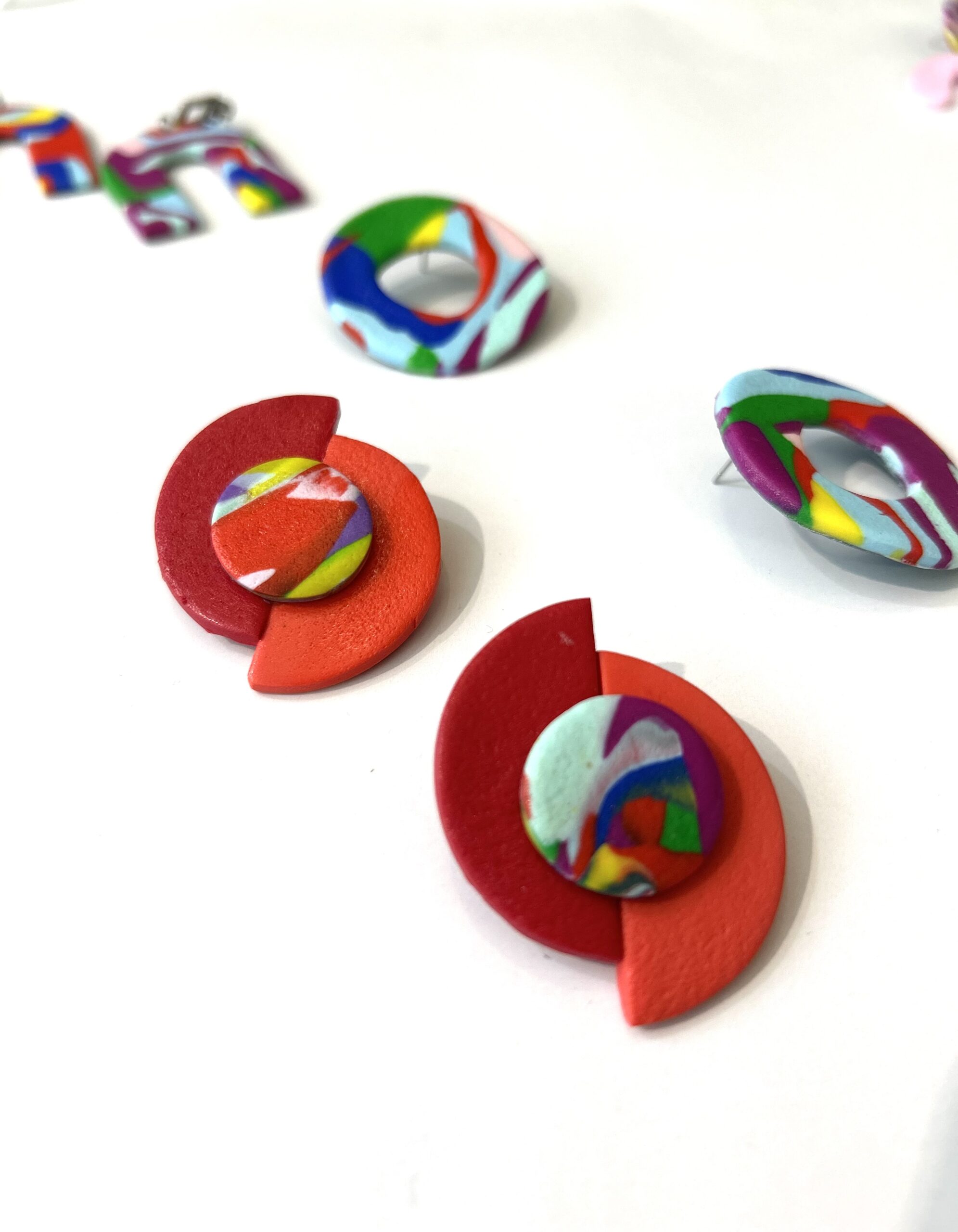 Happy Clay Balance Earrings