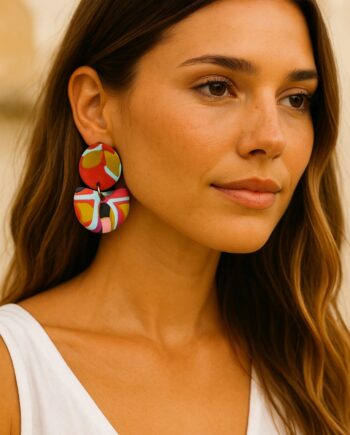 Color Twist Σκουλαρίκια απο πηλό