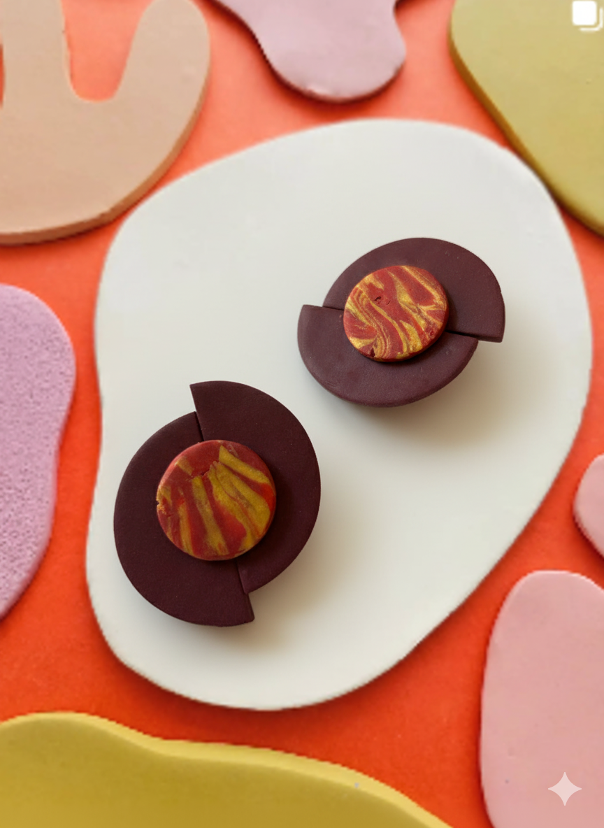 Σκουλαρίκια απο πηλό